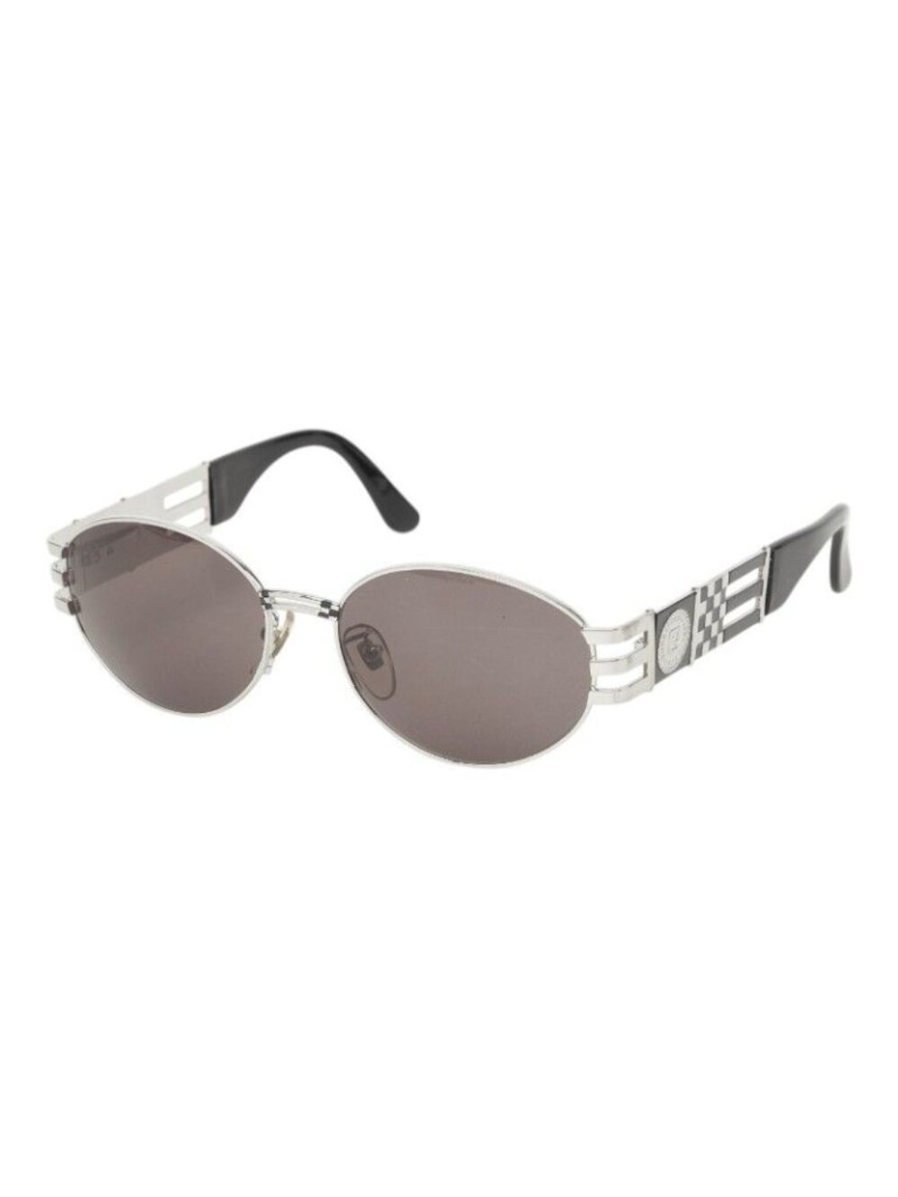 Fendi Sunglasses Black Silver Acetate Metal Eyewear